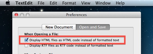 change file viewer for .html on mac